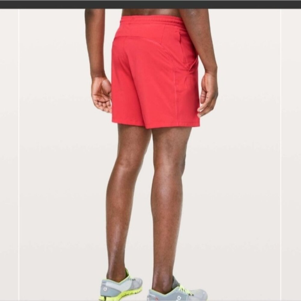 Lululemon  Pace Breaker Linerless 7" Mens Shorts Red Alert